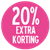 20% extra korting